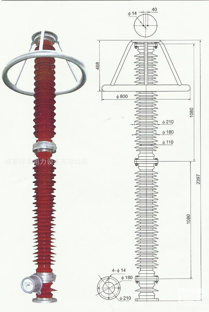 HY10WZ-192/500、HY10WZ-200/520電站型避雷器